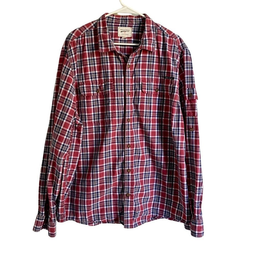 Field & Stream Cotton Mens Button Down Shirt XXL